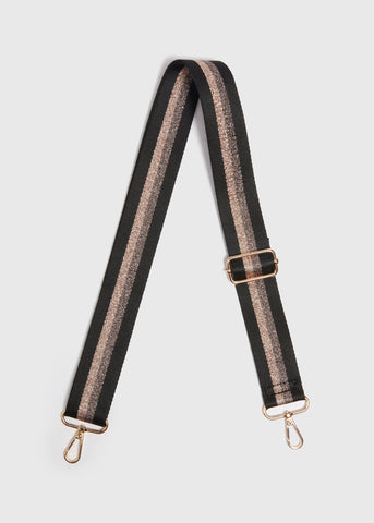 Black Stripe Bag Strap  F441935