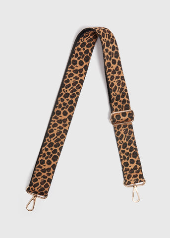 Brown Leopard Bag Strap  F441938