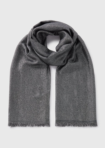 Pewter Woven  Scarf  F441942