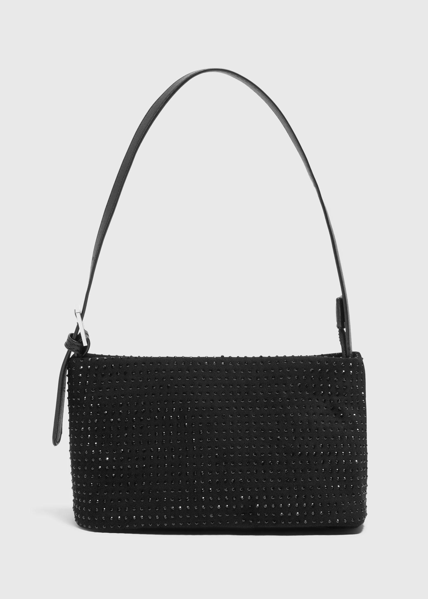 Black Diamante Shoulder Bag  F441959