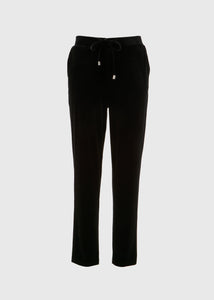 Black Velvet Harem Trousers  F513045