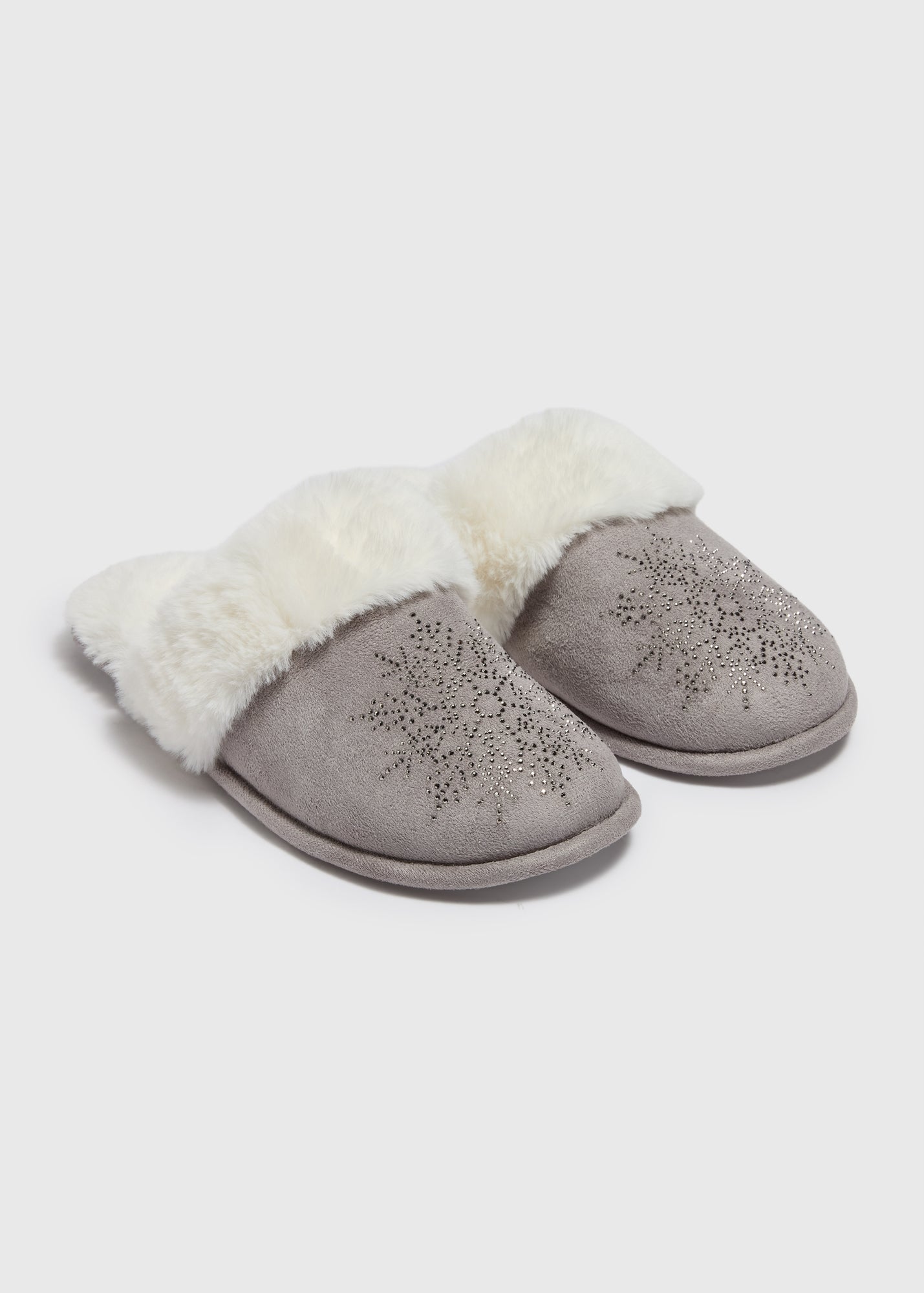 Wondrous Stone Snowflake Mule Slippers  F467288