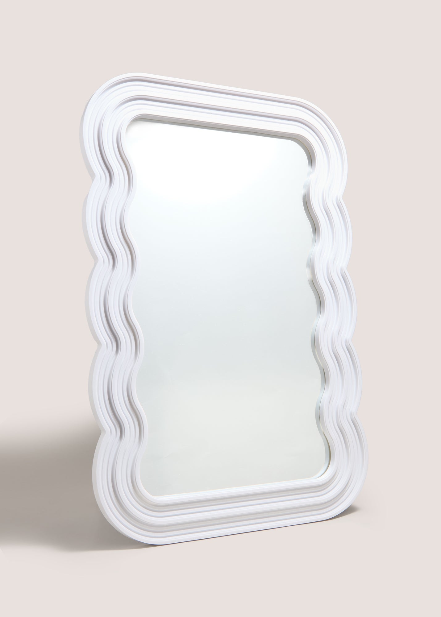 Large White Wavy Mirror M698712