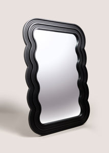 WAVY MIRROR LARGE BLK M698713