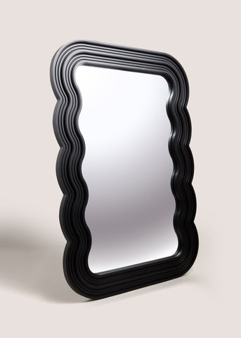 WAVY MIRROR LARGE BLK M698713