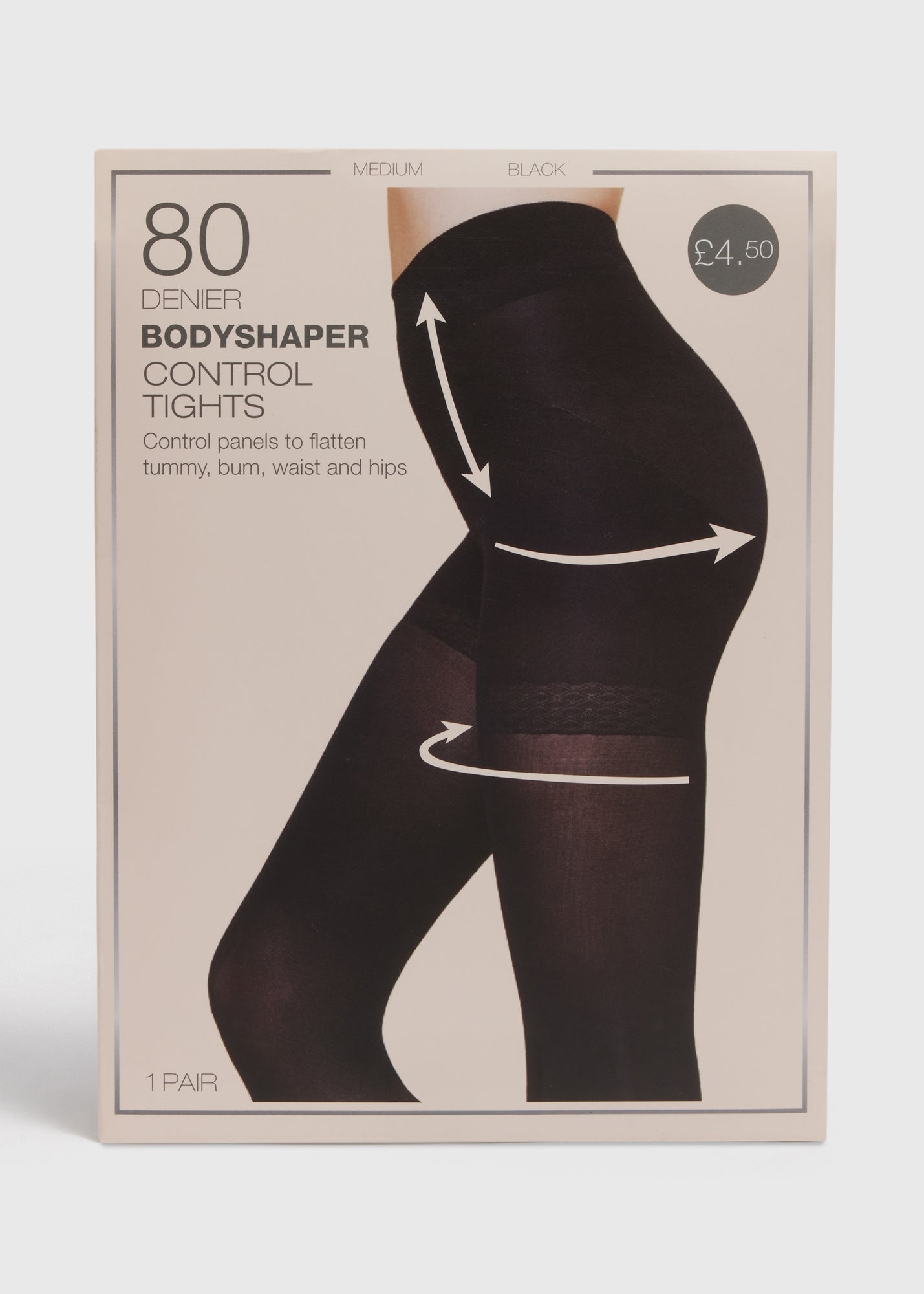 Black 8-0 Denier Bodyshaper Tights  F473515