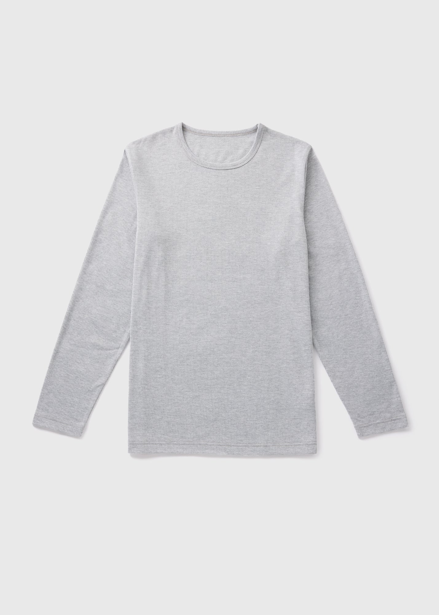 Grey Long Sleeve Thermal T-Shirt  M213108