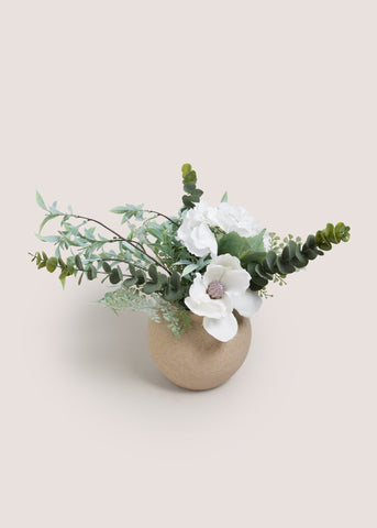 Mixed Flowers In Grey Pot M698742