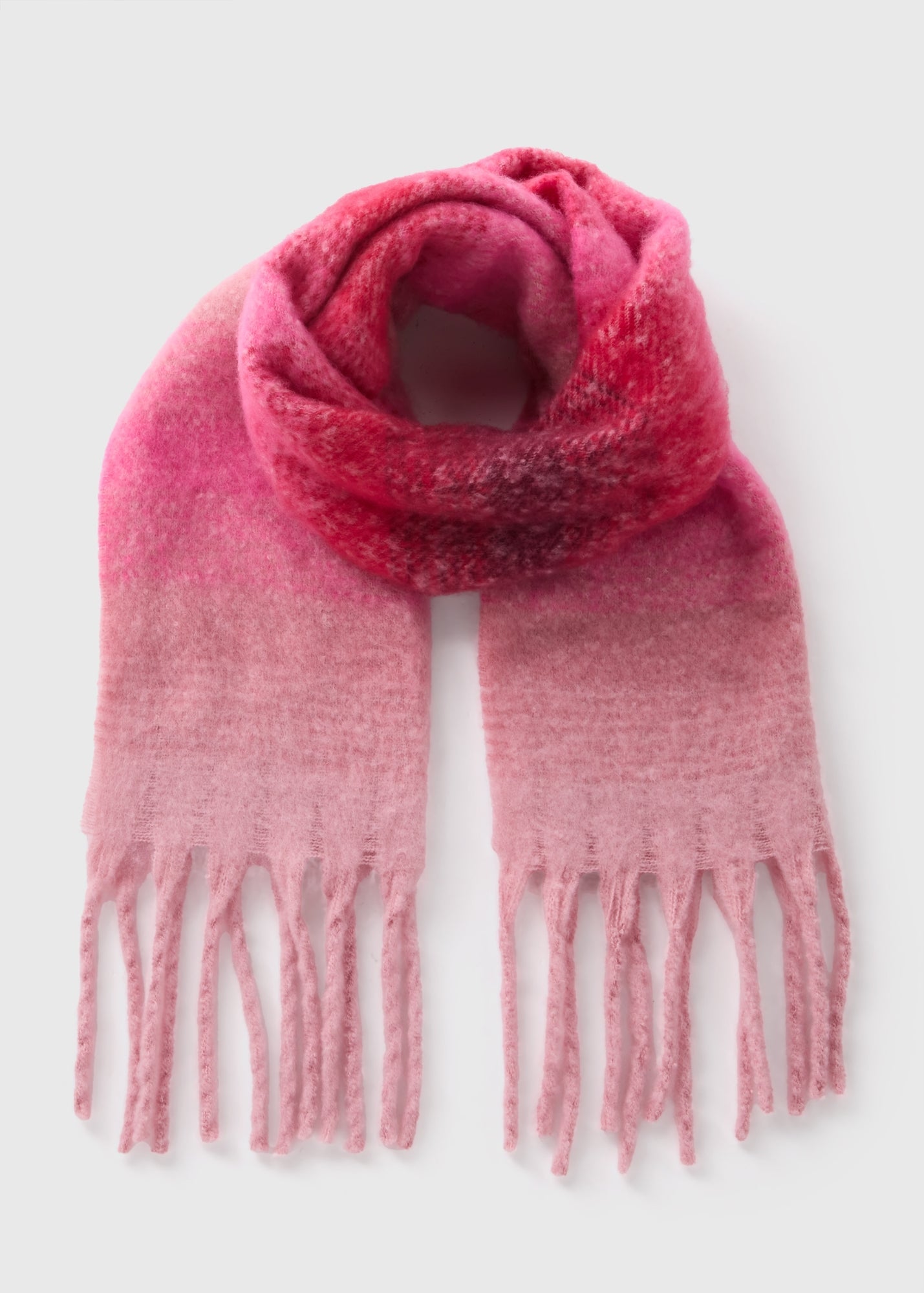 Pink Ombre Brushed Scarf  F441980