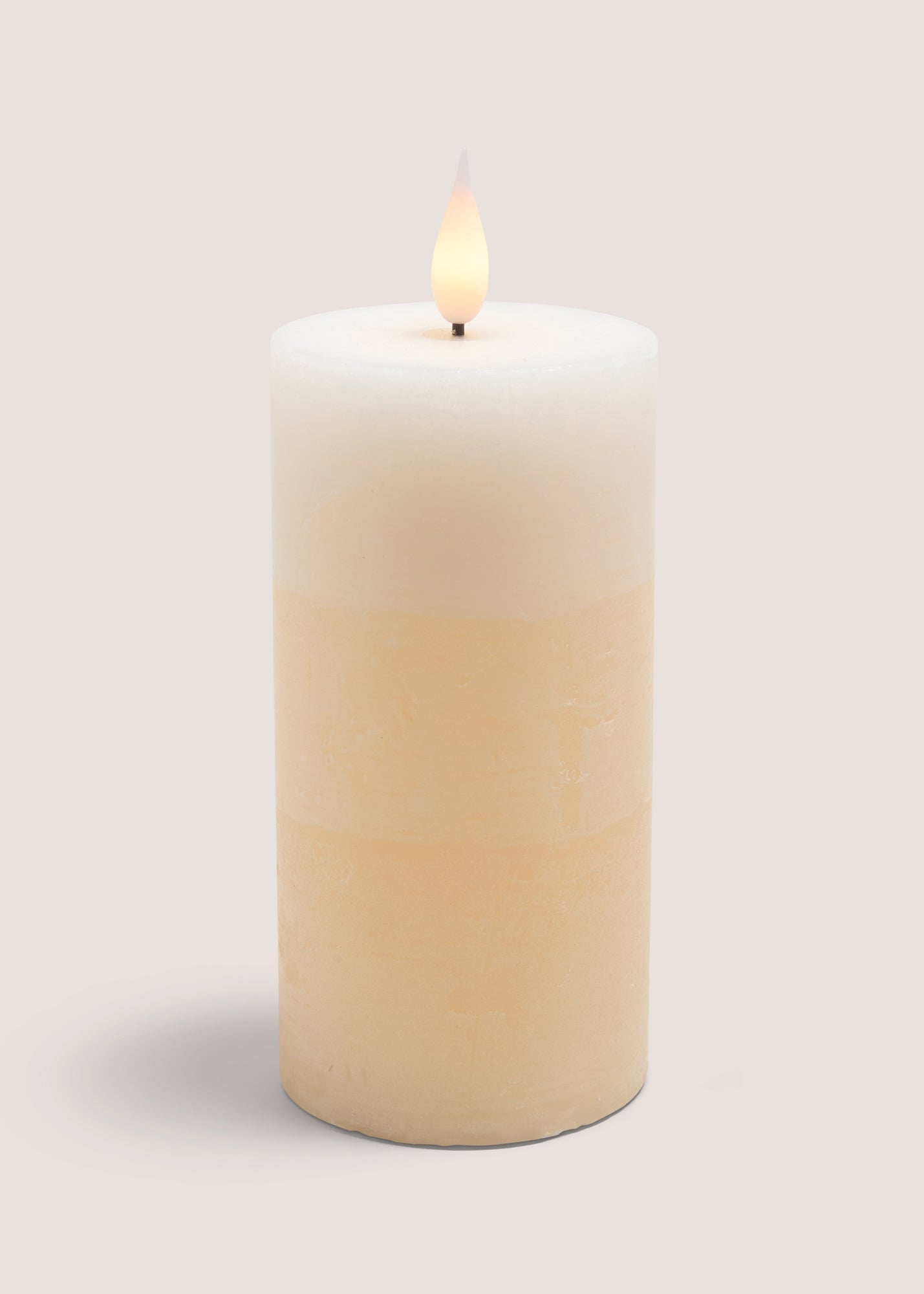 Beige LED Pillar Candle M698751
