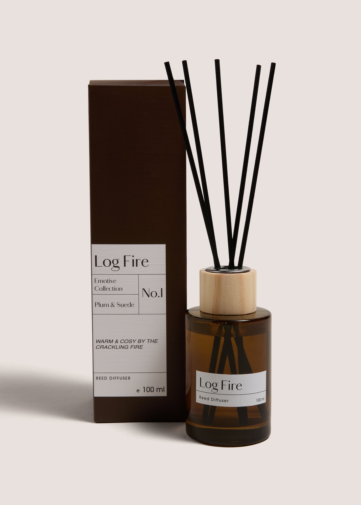 Log Fire Diffuser Brown M698772