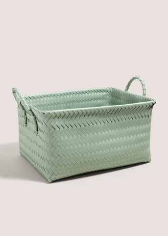 PLASTIC WOVEN TRAY GREEN M698784