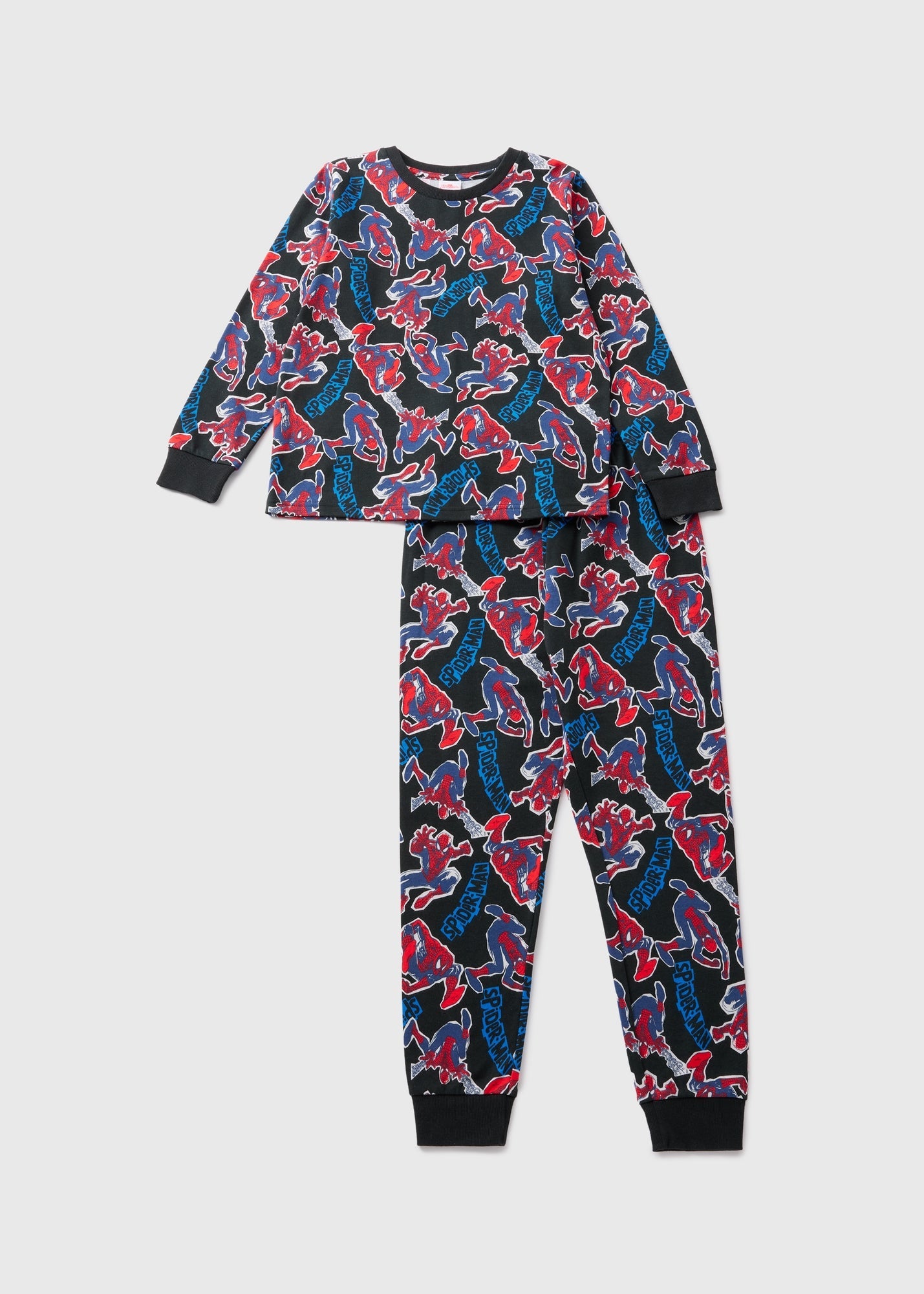 Marvel Kids Black Spider-Man Pyjama Set (4-13yrs)  C294861