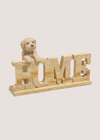 Beige Cockapoo Resin Wood Ornament M698805