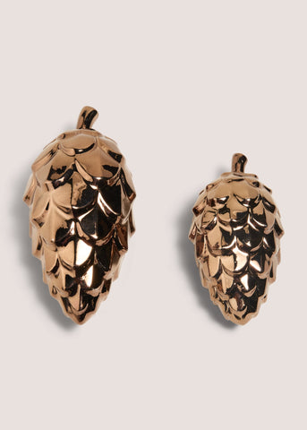 Winter Poem Gold Pinecone Ornament M698848