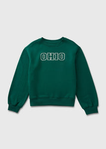 Boys Green Ohio Crewneck Sweatshirt (7-15yrs)  B157856