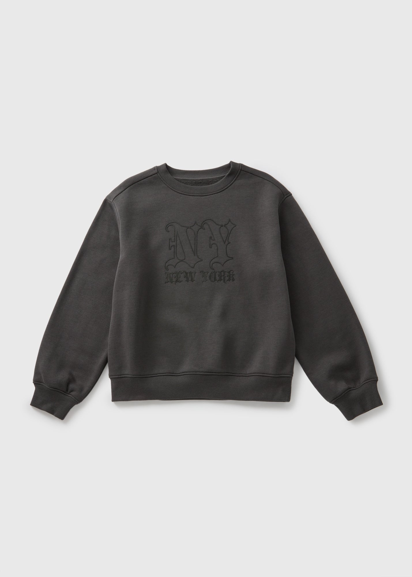 Boys Grey New York Crewneck Sweatshirt (7-15yrs)  B157860