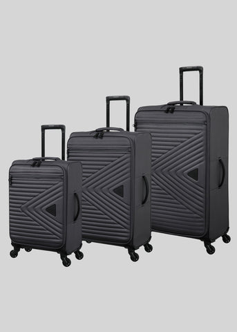 IT Luggage Grey New Soft Suitcase  M472832