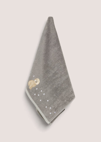 Grey Connie Cockapoo Embroidered Hand Towel M207641