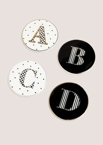 Mono Alphabet Coasters  M485493