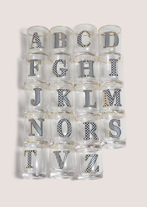 Mono Check Alphabet Glasses  M485494