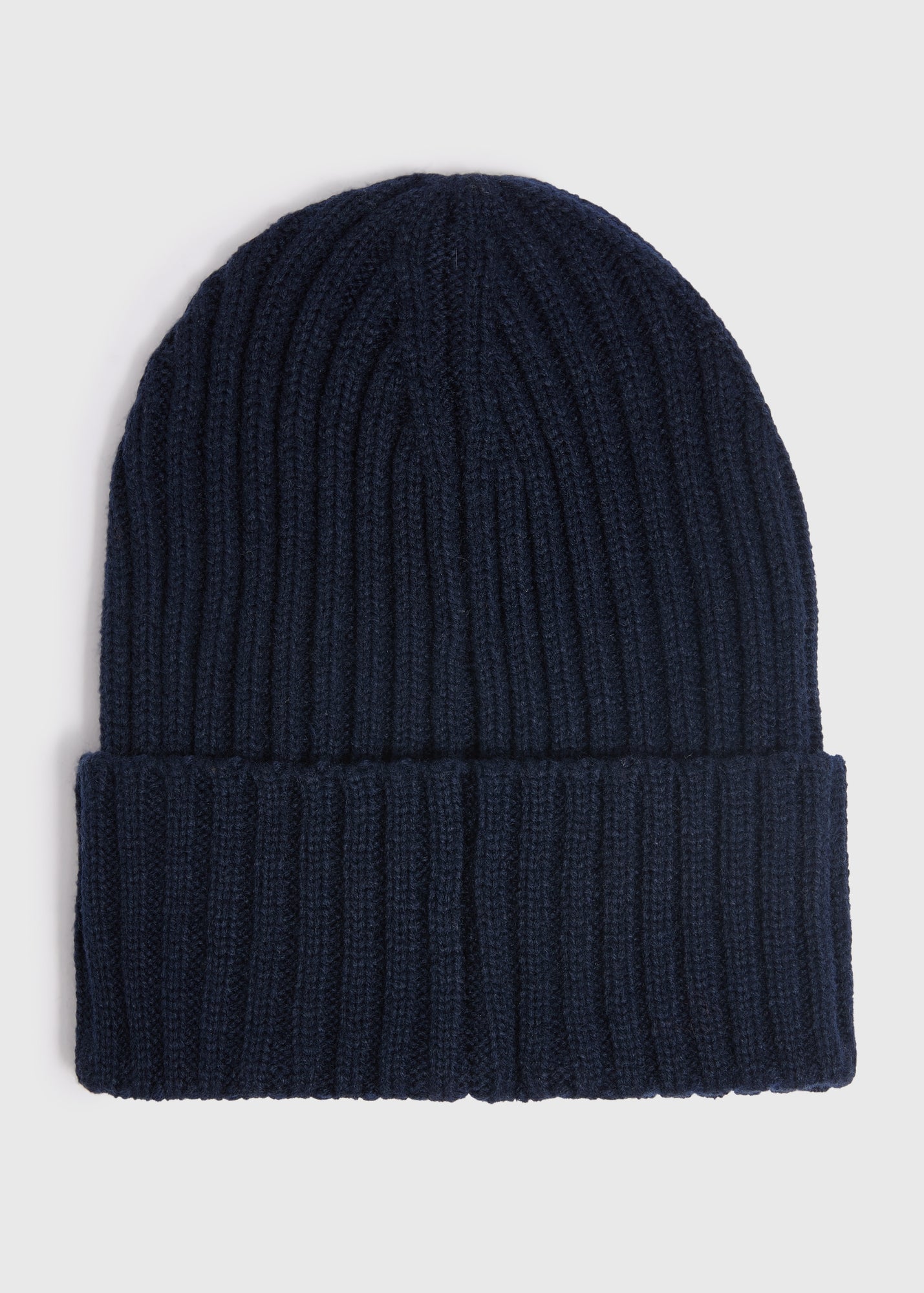 Navy Thick Ribbed Essential Beanie  M322959