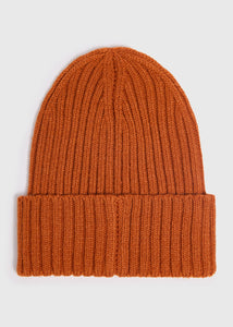 Rust Thick Ribbed Essential Beanie  M322960