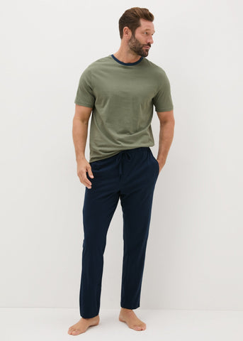 Green Basic Long Pyjama Set  M251264