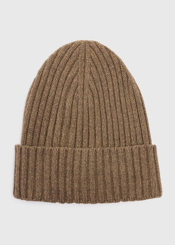 Brown Thick Ribbed Beanie M322962