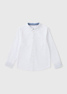 Boys White Long Sleeve Shirt (7-15yrs)  B157907