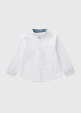 Boys White Oxford Shirt (1-7yrs)  B369447