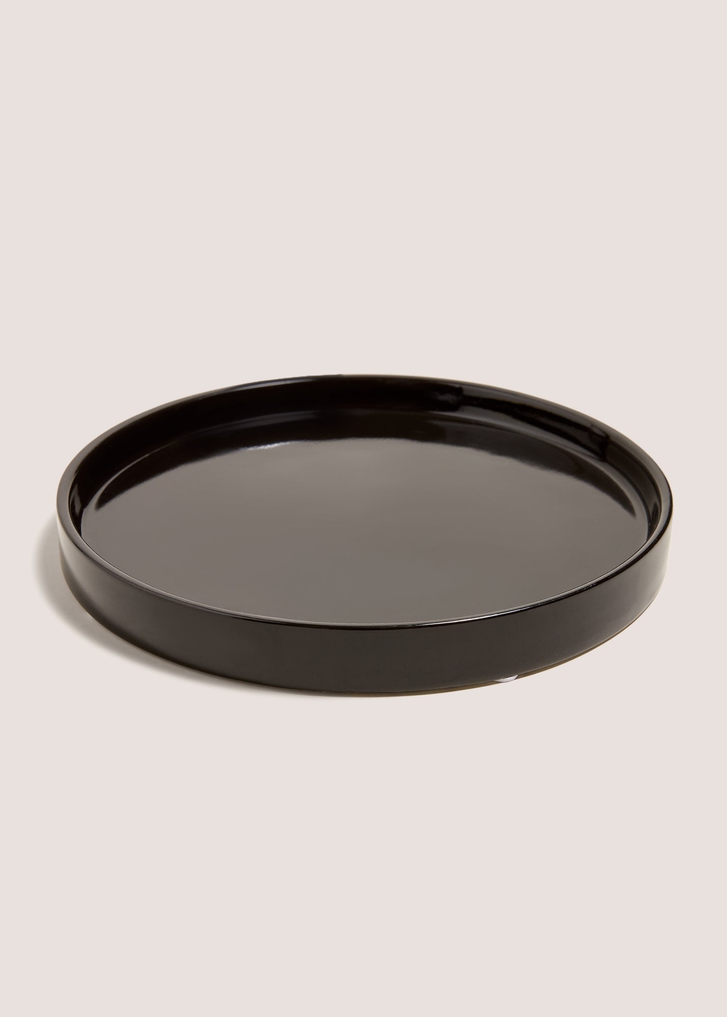 CANDLE/DIFF PLATE RND BLK M698801