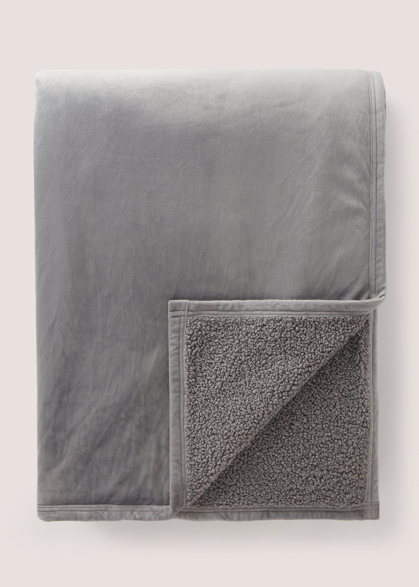 Grey Boucle Bedspread (200cm x 220cm) M494268