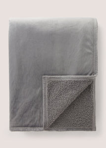 Grey Boucle Bedspread (200cm x 220cm) M494268