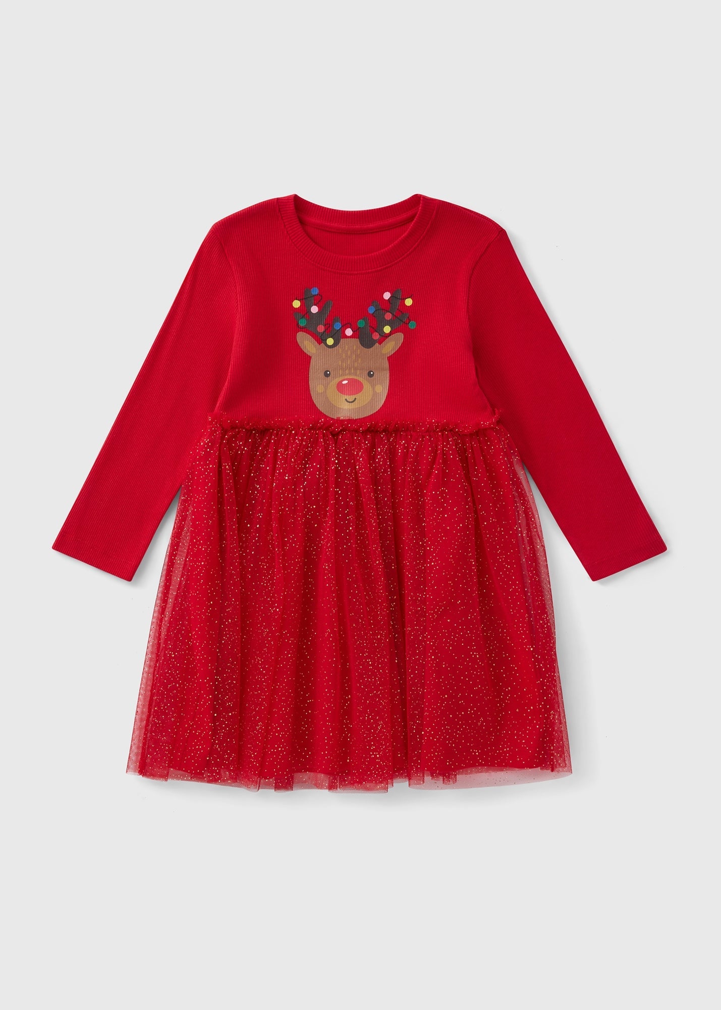 Girls Red Christmas Tutu Dress (1-7yrs)  C101533