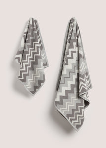 Grey Chevron Towel  M207681