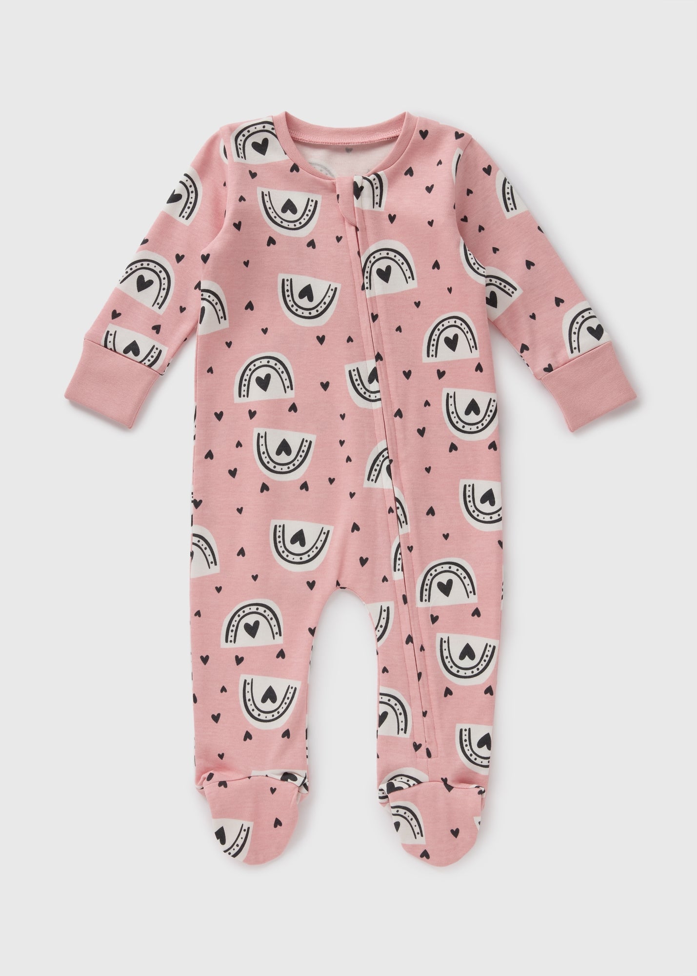 Baby Pink Rainbow Sleepsuit (Newborn-18mths)  C136322