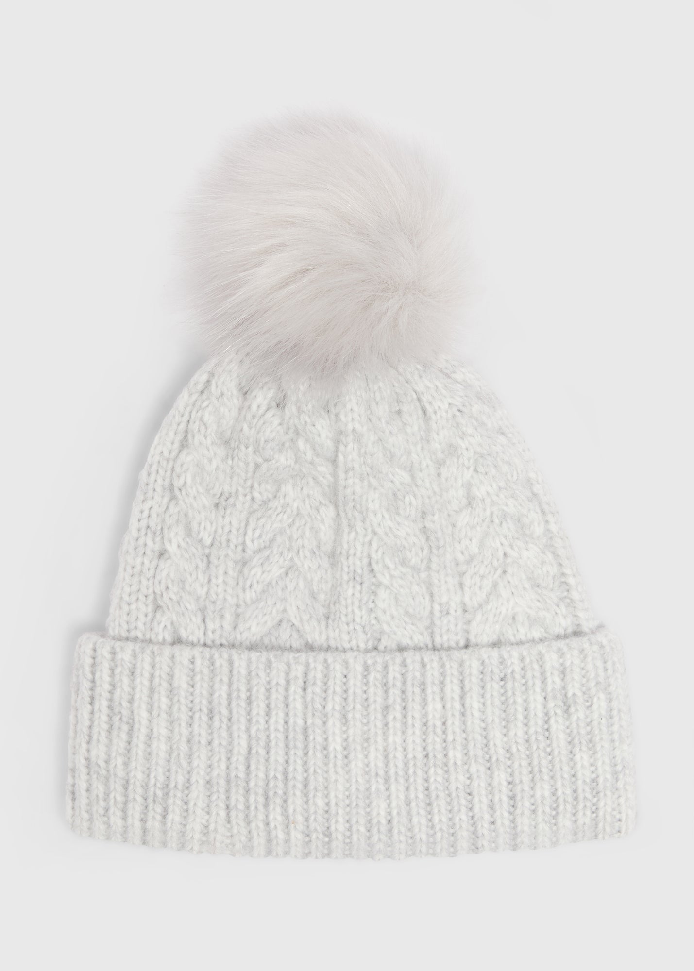 Grey Cable Beanie  F441855