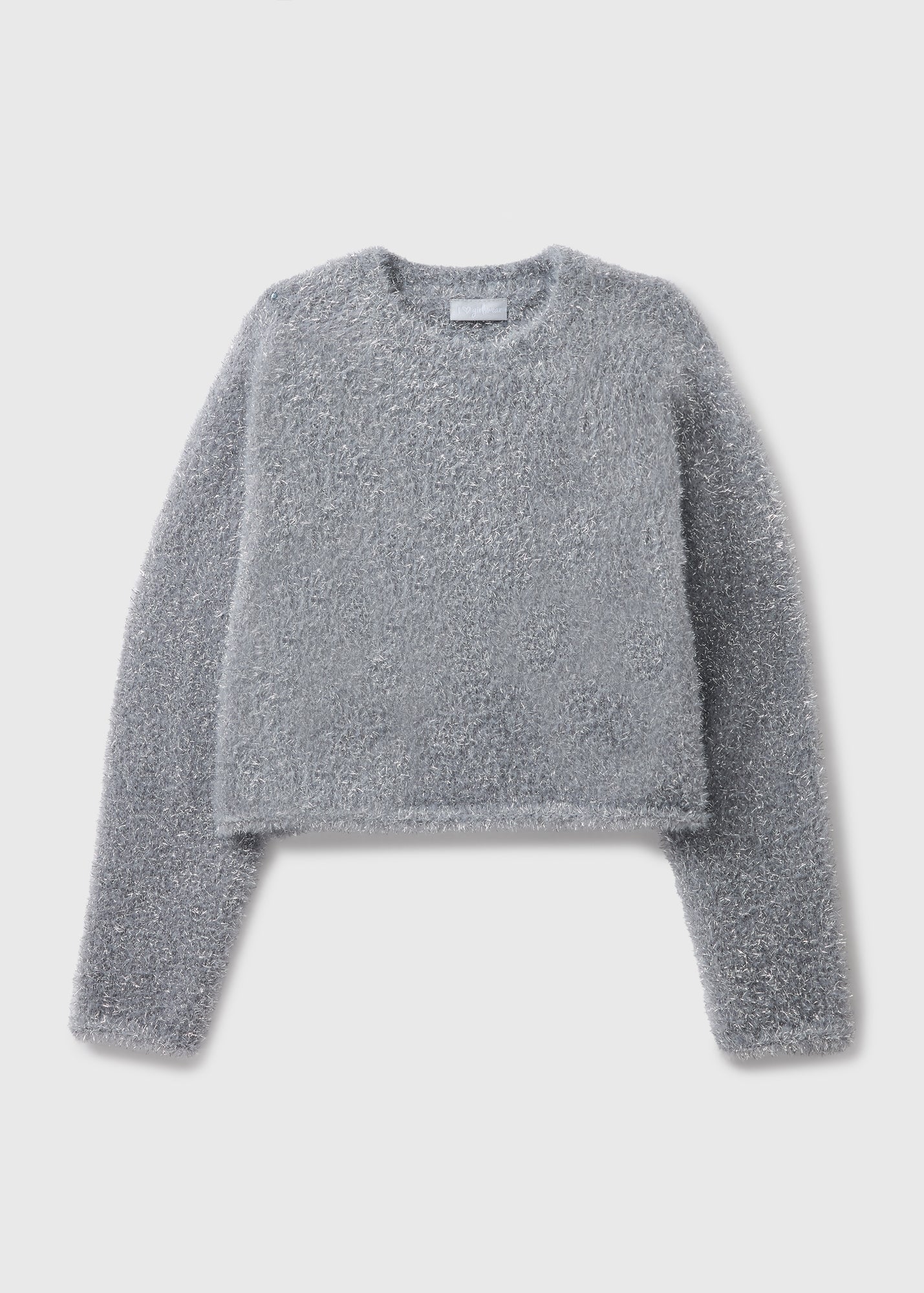 Girls Silver Tinsel Knitted Jumper (7-15yrs)  G325208