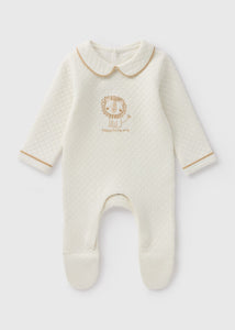 Baby Cream Safari Quilted Sleepsuit (Newborn-18mths)  C136473