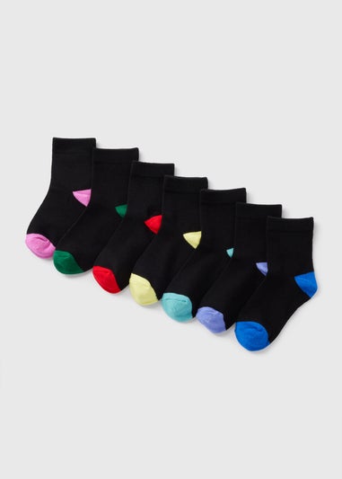 7PK MULTI  H&T ANKLE SOCKS B300398
