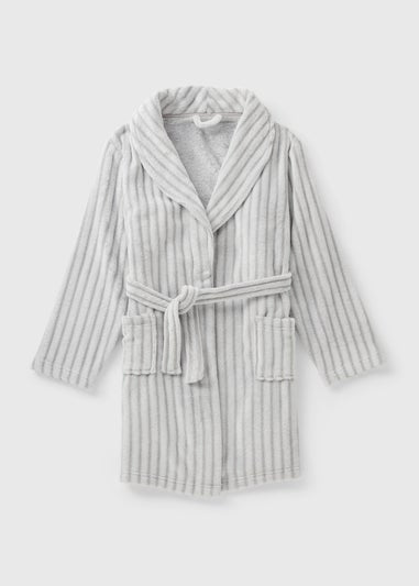 Kids Grey Fleece Dressing Gown (1-13yrs) C173198