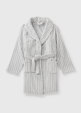Kids Grey Fleece Dressing Gown (1-13yrs) C173198