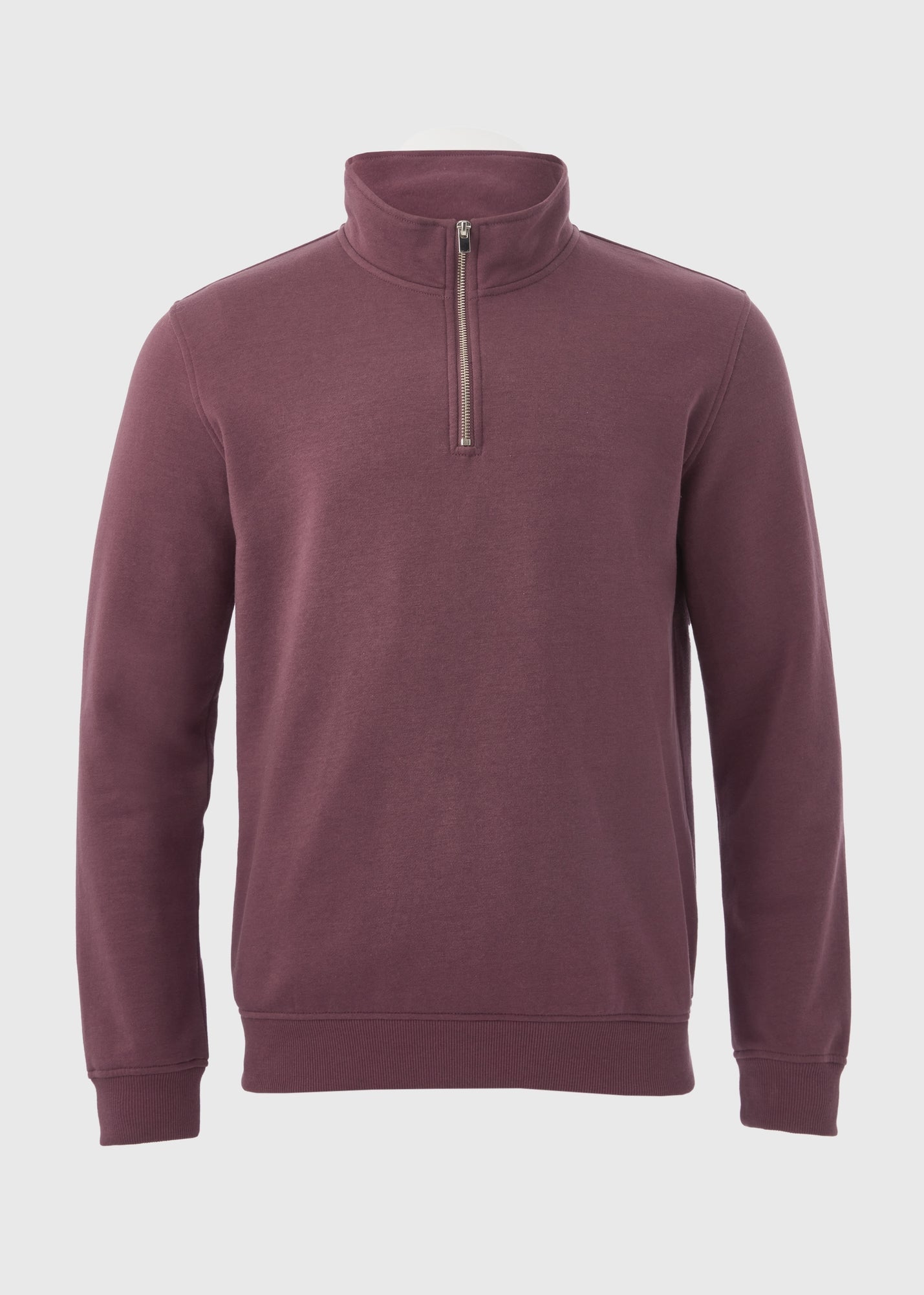 Burgundy Funnel Zip Sweatshirt  M257878