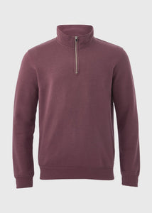Burgundy Funnel Zip Sweatshirt  M257878
