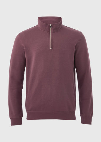 Burgundy Funnel Zip Sweatshirt  M257878
