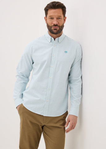 Blue Stripe Oxford Shirt  M437725