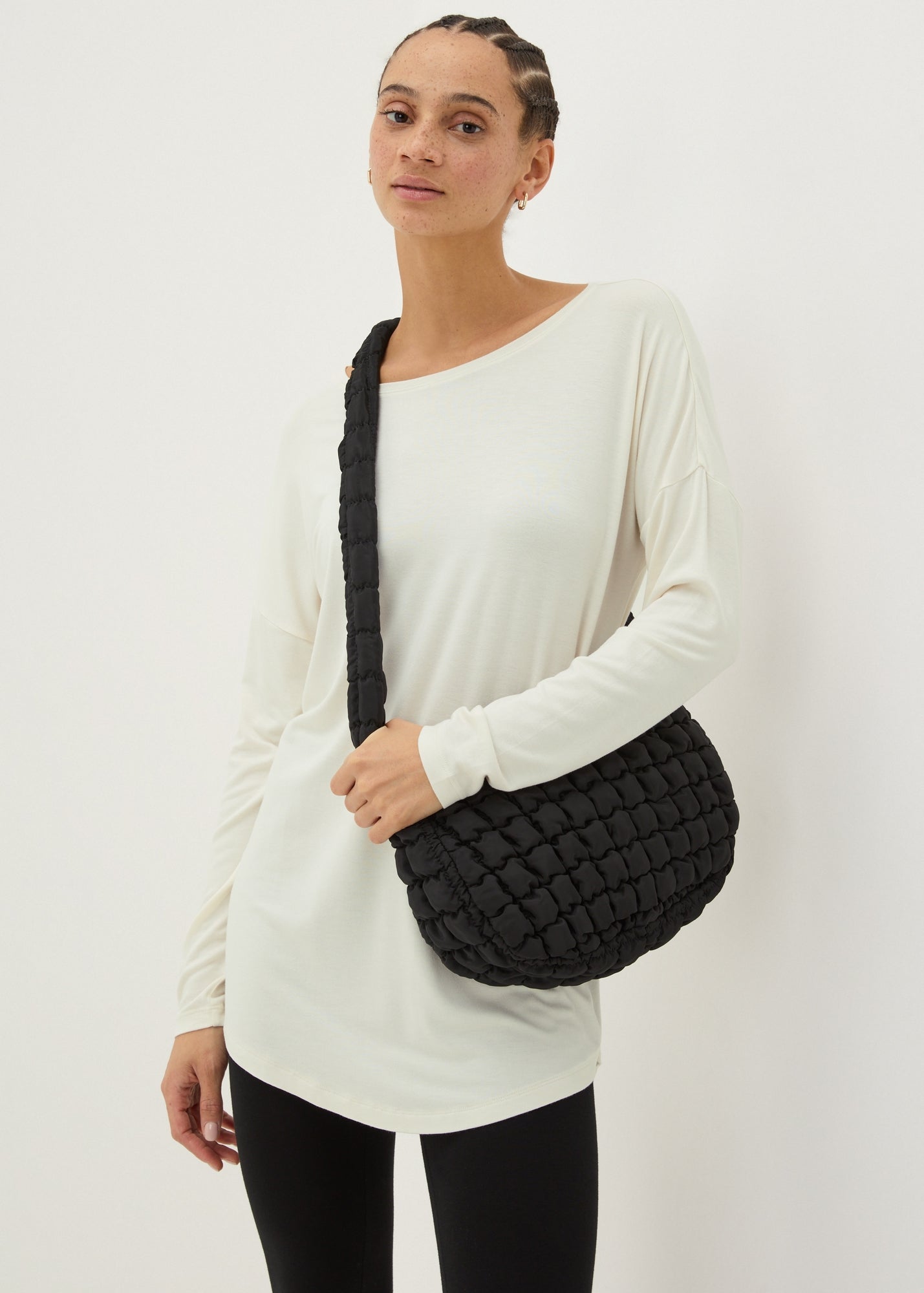 Cream Long Sleeved T-Shirt  F467541