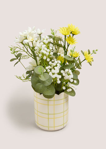 FLOWERS CERAMIC SCALLOP POT M698964