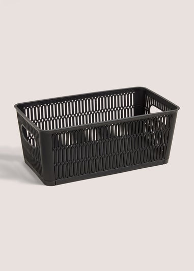 Black Plastic Storage Basket M815073